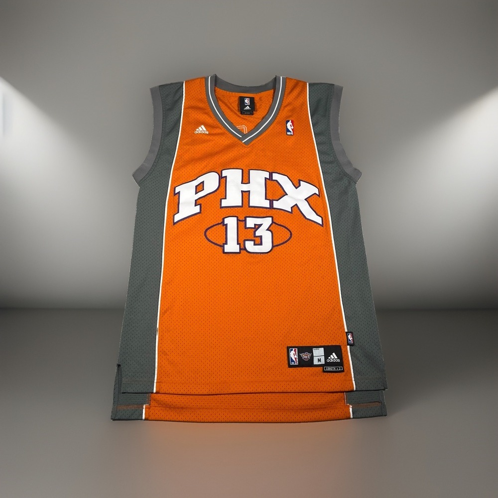 Vintage Phoenix Suns Orange Steve Nash #13 NBA Adidas Swingman Jersey Men M *EUC